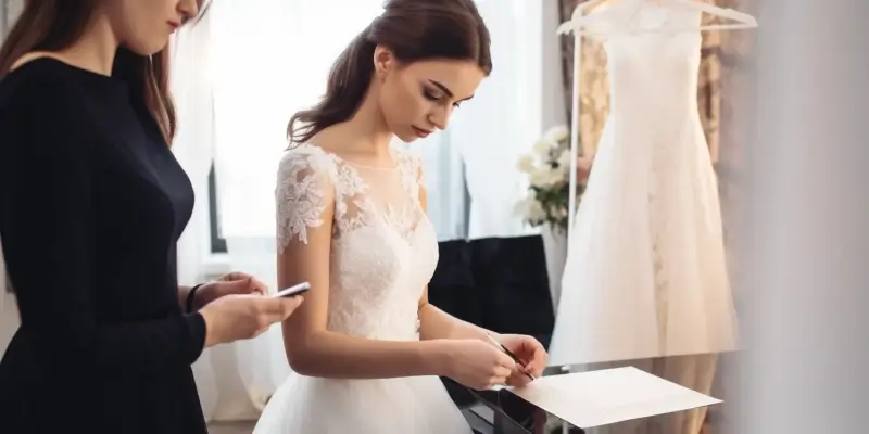 Suknie ślubne jaki materiał?