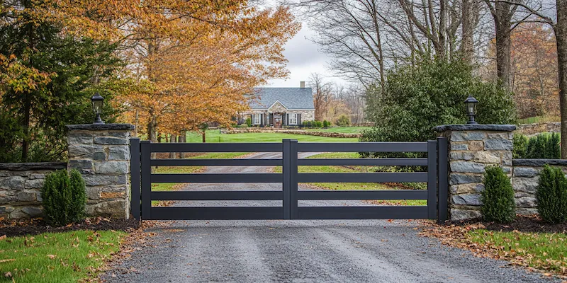 nowoczesne metalowe ogrodzenia z Polski