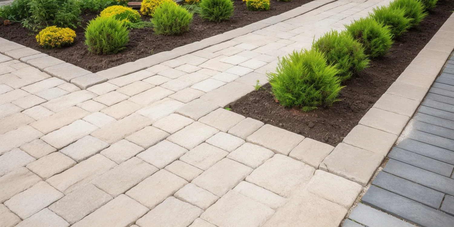 Podjazd do domu z kostki brukowej