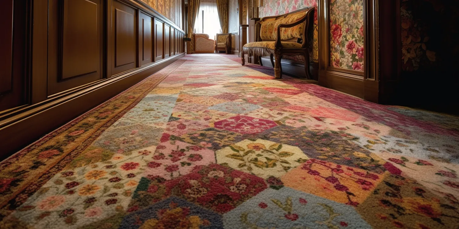 Wszechobecne plamy na wykładzinie biurowej